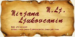 Mirjana Ljukovčanin vizit kartica
